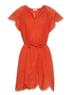 NWT Red Lace Trim Women's Dress